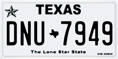 TX license plate DNU7949