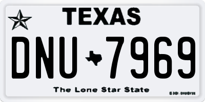 TX license plate DNU7969