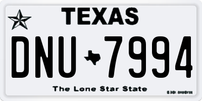 TX license plate DNU7994