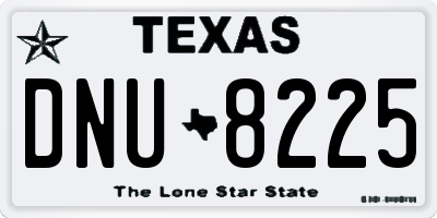 TX license plate DNU8225