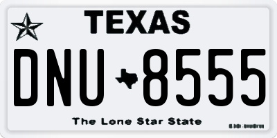 TX license plate DNU8555