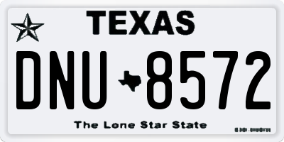 TX license plate DNU8572