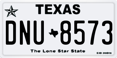 TX license plate DNU8573