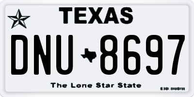 TX license plate DNU8697