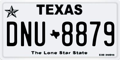 TX license plate DNU8879