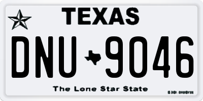 TX license plate DNU9046