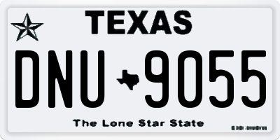 TX license plate DNU9055