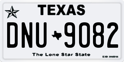 TX license plate DNU9082