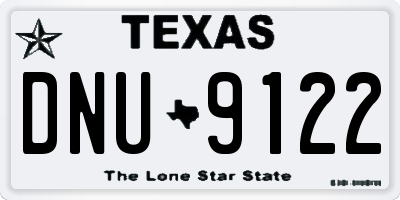 TX license plate DNU9122