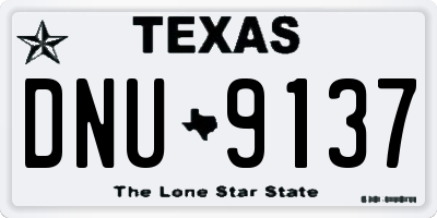 TX license plate DNU9137