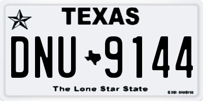 TX license plate DNU9144
