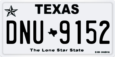 TX license plate DNU9152