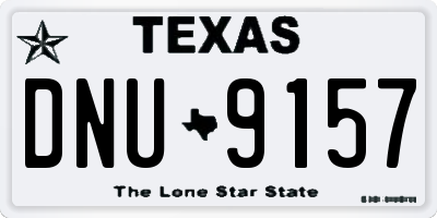 TX license plate DNU9157