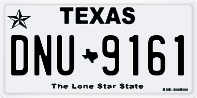 TX license plate DNU9161