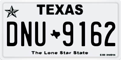 TX license plate DNU9162