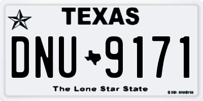 TX license plate DNU9171