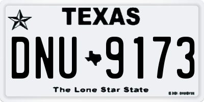 TX license plate DNU9173