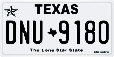 TX license plate DNU9180