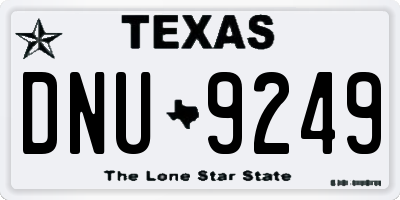 TX license plate DNU9249