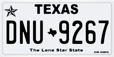 TX license plate DNU9267