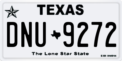 TX license plate DNU9272