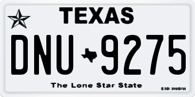 TX license plate DNU9275