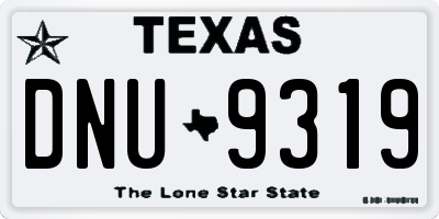 TX license plate DNU9319