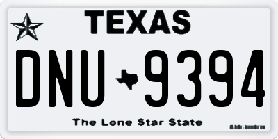 TX license plate DNU9394