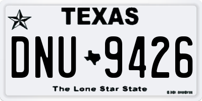 TX license plate DNU9426