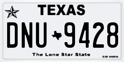 TX license plate DNU9428