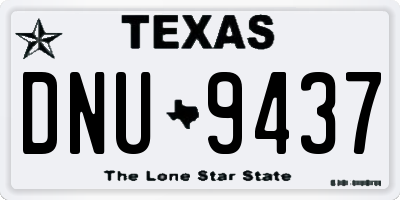 TX license plate DNU9437
