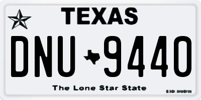TX license plate DNU9440