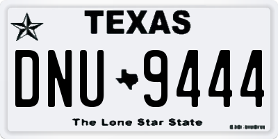 TX license plate DNU9444