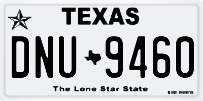 TX license plate DNU9460