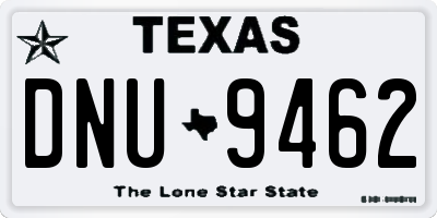 TX license plate DNU9462
