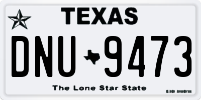 TX license plate DNU9473