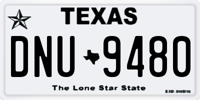 TX license plate DNU9480