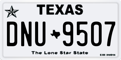TX license plate DNU9507