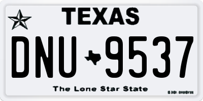 TX license plate DNU9537