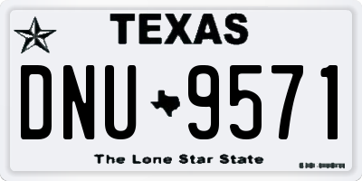 TX license plate DNU9571