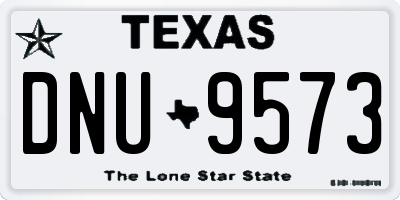 TX license plate DNU9573