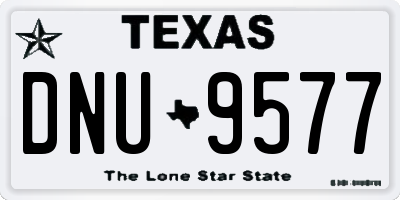 TX license plate DNU9577
