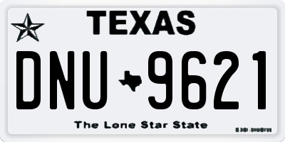 TX license plate DNU9621