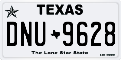 TX license plate DNU9628