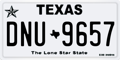 TX license plate DNU9657