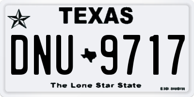 TX license plate DNU9717