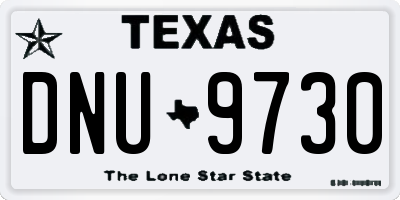 TX license plate DNU9730