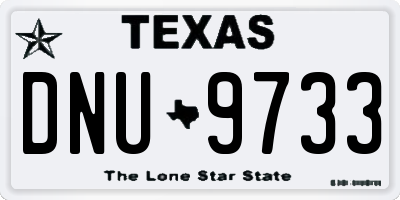 TX license plate DNU9733
