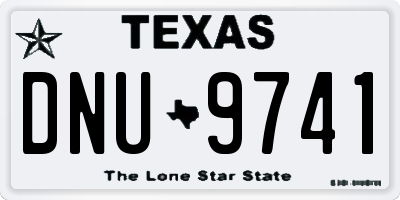 TX license plate DNU9741