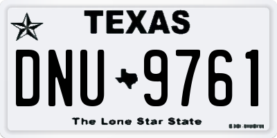TX license plate DNU9761